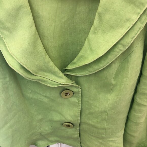 Retro print dress with color coordinated jacket - Picture 7 of 11